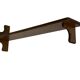 Vintage wall shelve rack bookshelf in oak wood minimalist