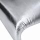 Space Age Moscheni Fiberglass And Silver Vinyl Fabric Italian 1970s Lounge Chair