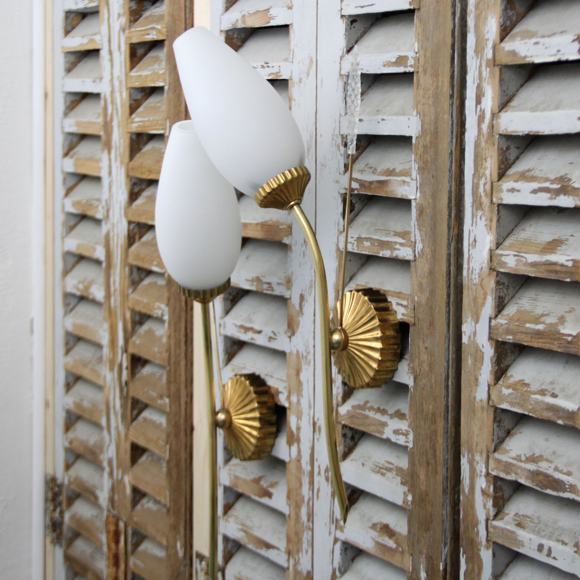 Pair of wall lamps 1950
