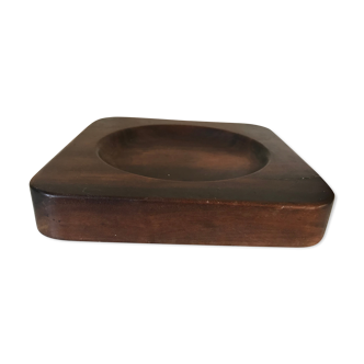 Vintage trinket bowl in solid wood