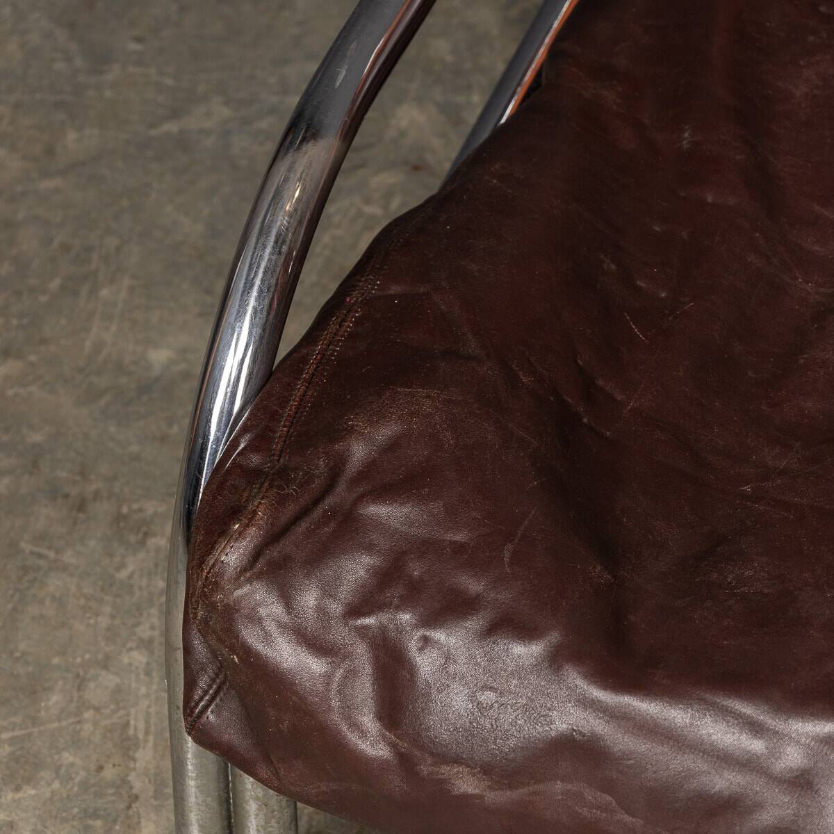 A 20thc italian brown leather sofa by gae aulenti for poltronova c.1962