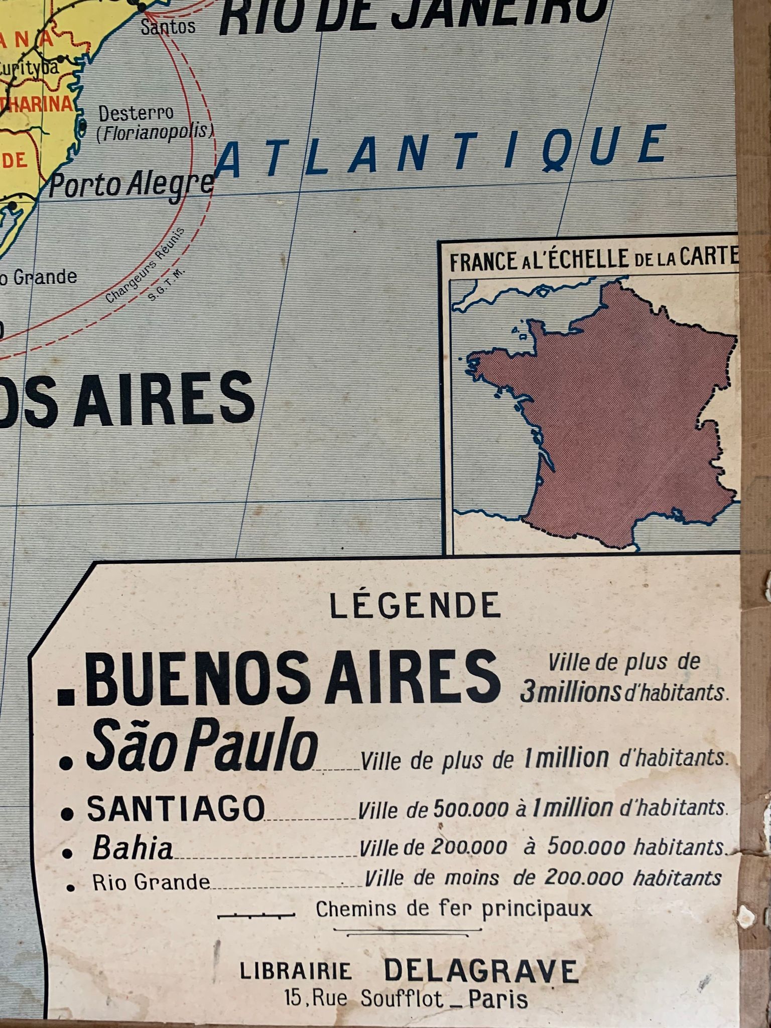 School map n°16 and 16 bis - Political South America