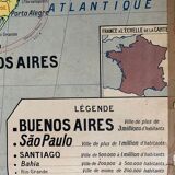 School map n°16 and 16 bis - Political South America