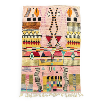 Boujad Pink Moroccan Berber Rug, 200x320 cm
