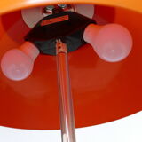Unilux vintage orange mushroom lamp 1970