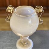 Murano : grand calice en verre soufflé