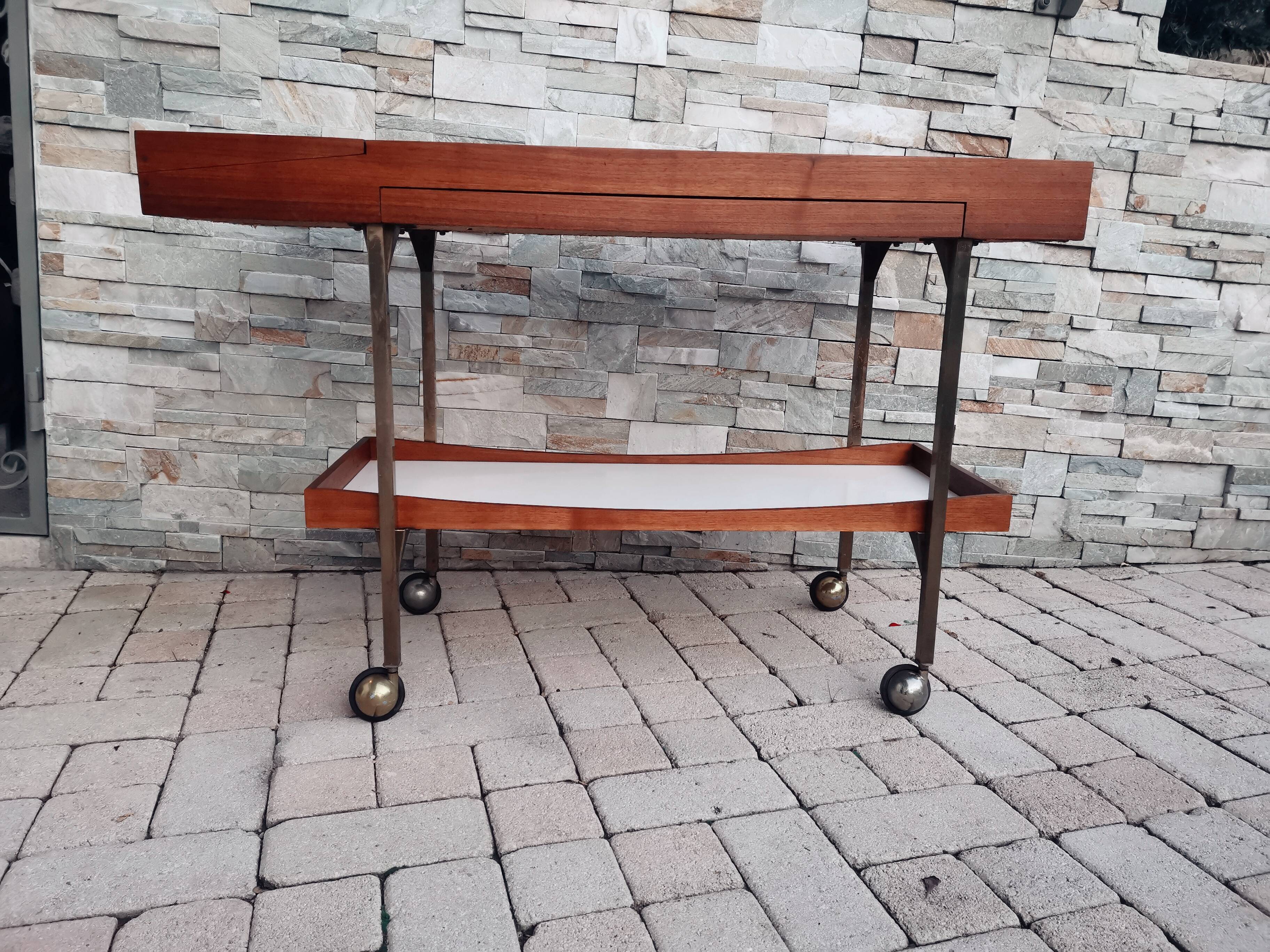 Rolling dessert bar server by Paul McCobb for Salton Hotray