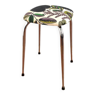 Upcycled vintage stool - Orphée beige