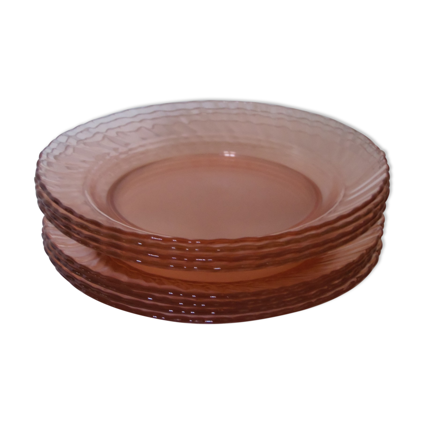 Service of 8 plates Rosaline Arcoroc