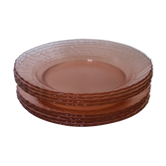 Service of 8 plates Rosaline Arcoroc