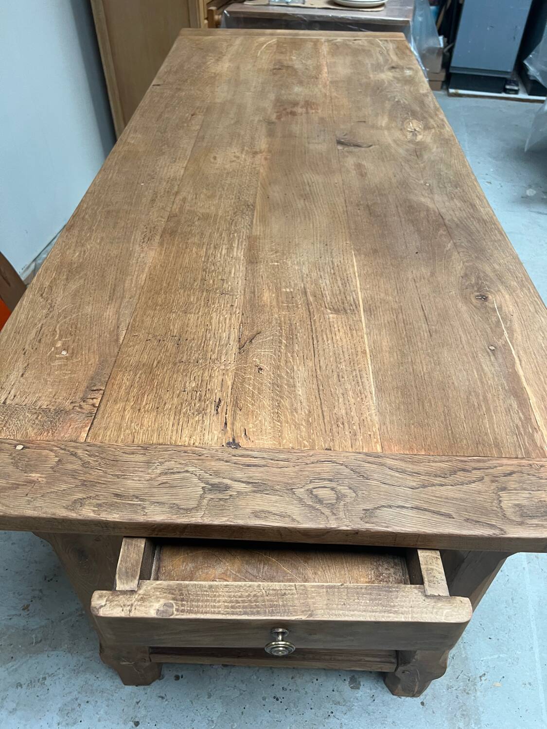 Ancienne table de ferme en chêne