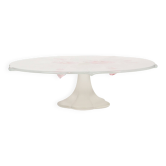 Vintage Glass Cake Stand Cake Plateau Flowers Mikasa Calypso