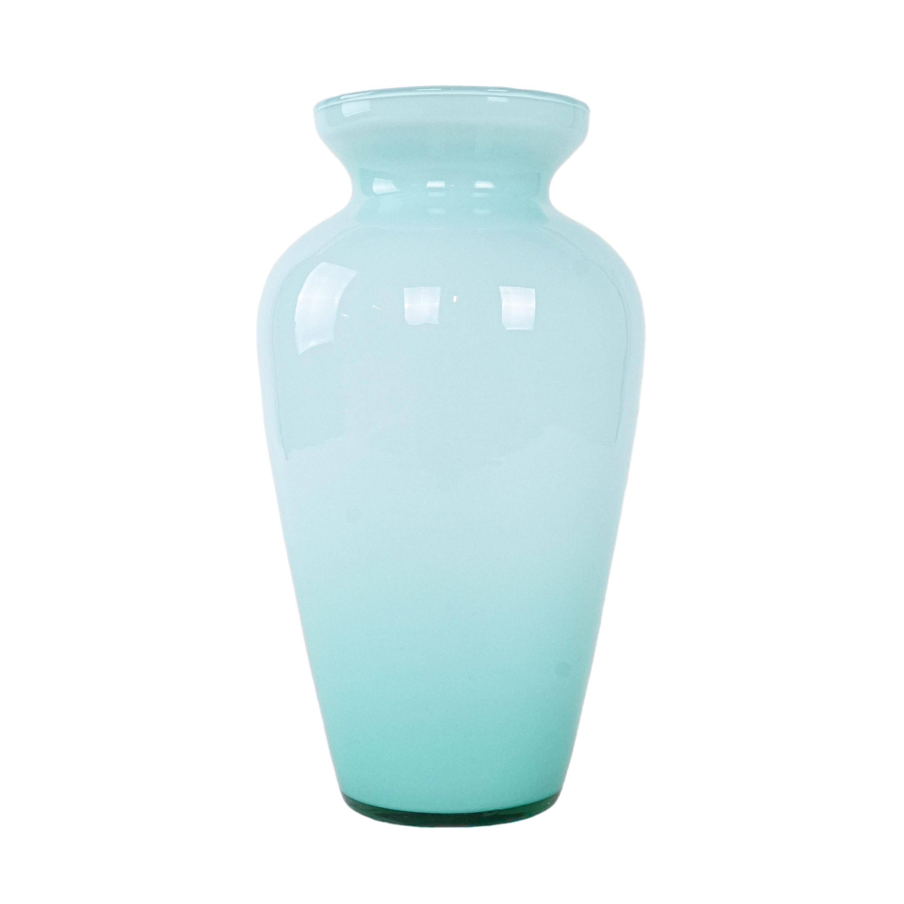 Glass vase, Italian design, 1970s, made in Italy