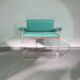 Chaise rare en plexiglas / acrylique / années 80