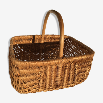 Rectangle braided hand basket