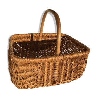 Rectangle braided hand basket