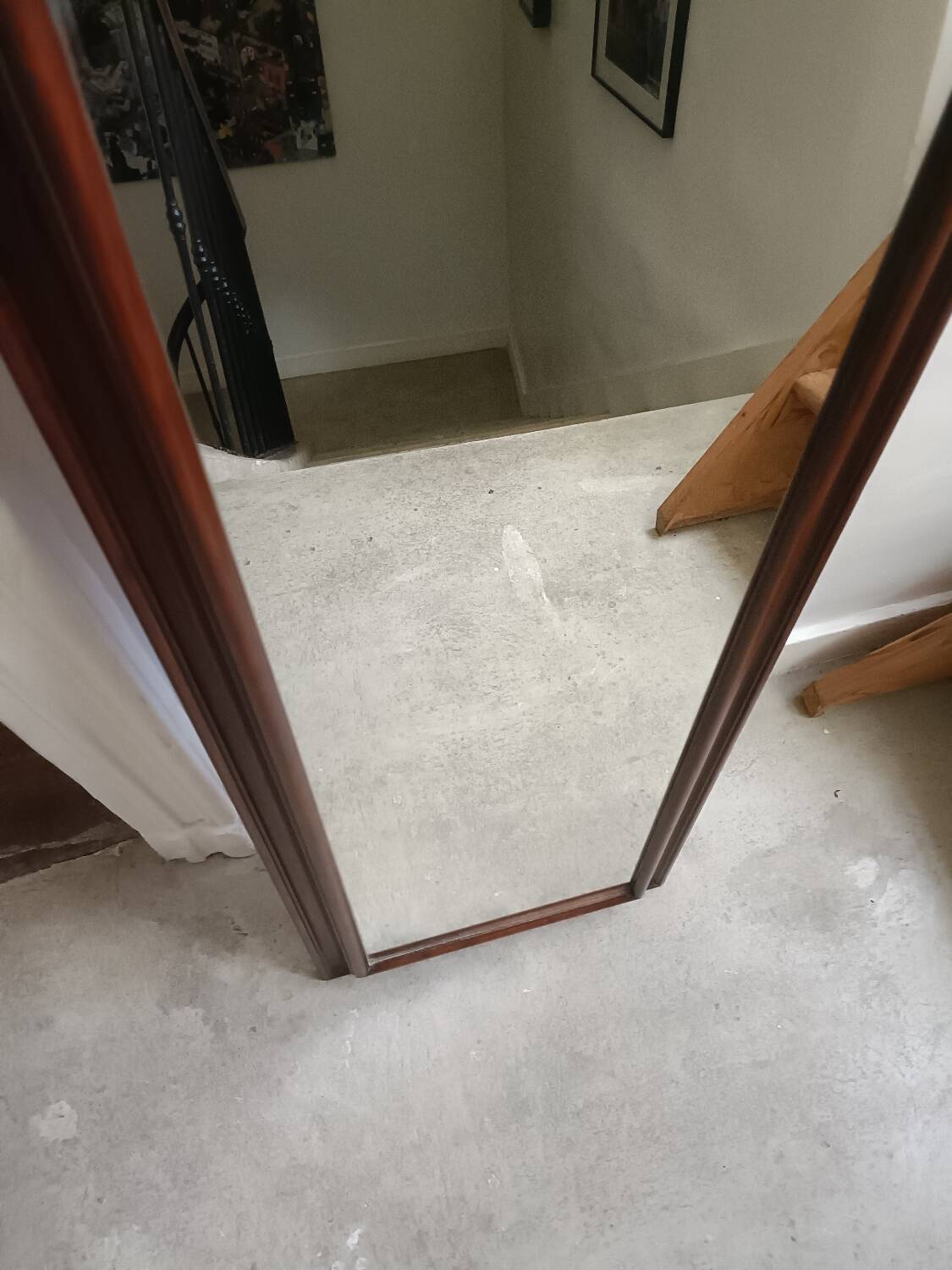 Rectangular vintage mirror