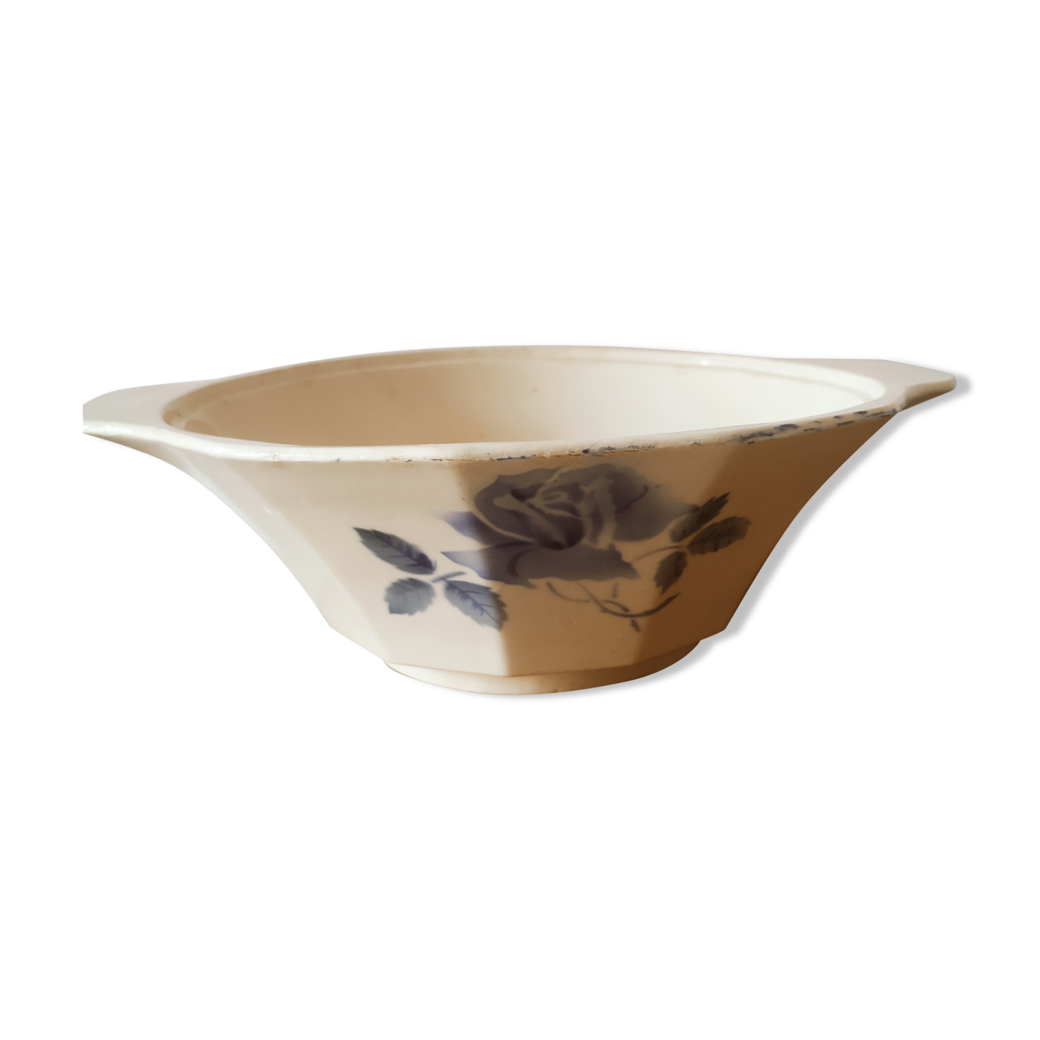 Salad bowl Digoin in faience