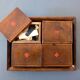 19th century wooden game box