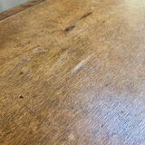 Dark wood bench