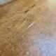 Dark wood bench