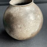 Vase boule – Grès émaillé irisé – Colette Biquand de 1991