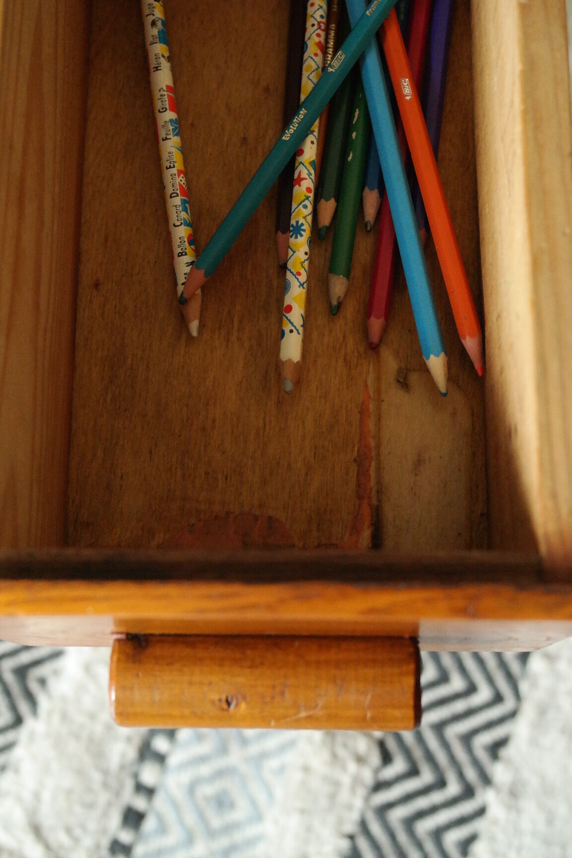 Vintage wooden children's desk