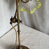 Adjustable desk lamp 1900 jeweller's lamp brass