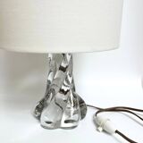 Lampe vintage en verre torsadé – France, années 70