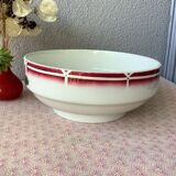 Salad bowl Digoin Cibon Ironstone floral decoration