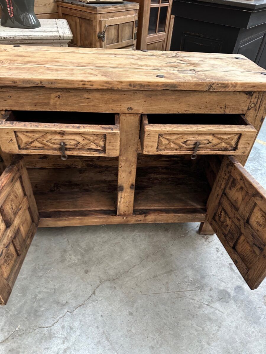 Pair of brutalist sideboards