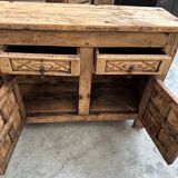 Pair of brutalist sideboards