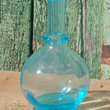 Old blue glass bottle