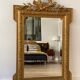 Old mirror with pediment  72x112cm