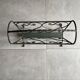 Vintage wrought iron magazine rack in green - 50s style
