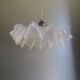 Antique molded glass pendant light - 1930-40