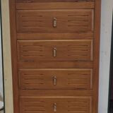 Art Deco style solid wood storage unit - mid 20th century