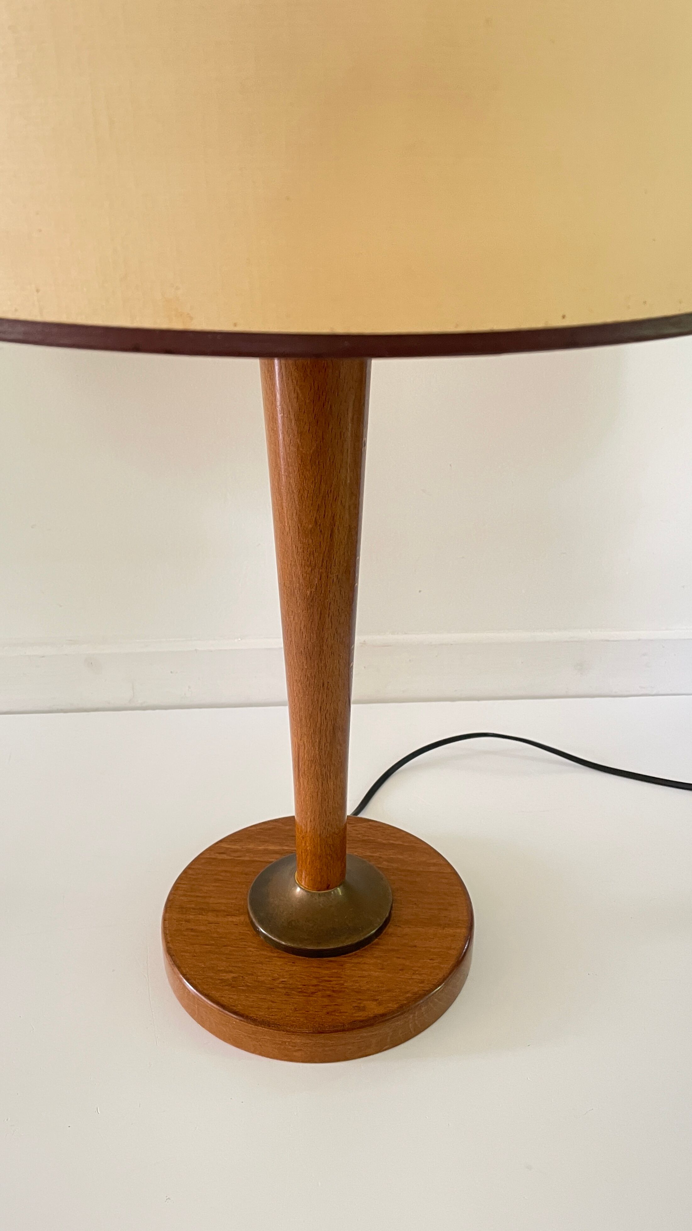 Office lamp by Unilux in wood 1960