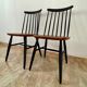Duo de chaises scandinaves 1955