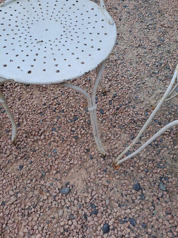 6 chaises en fer forgé