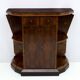 Art Deco Italian Walnut Briar Sideboard with Mirror, Early 20th Century