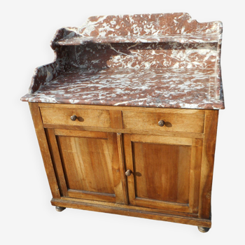 old bathroom cabinet / dressing table with marble