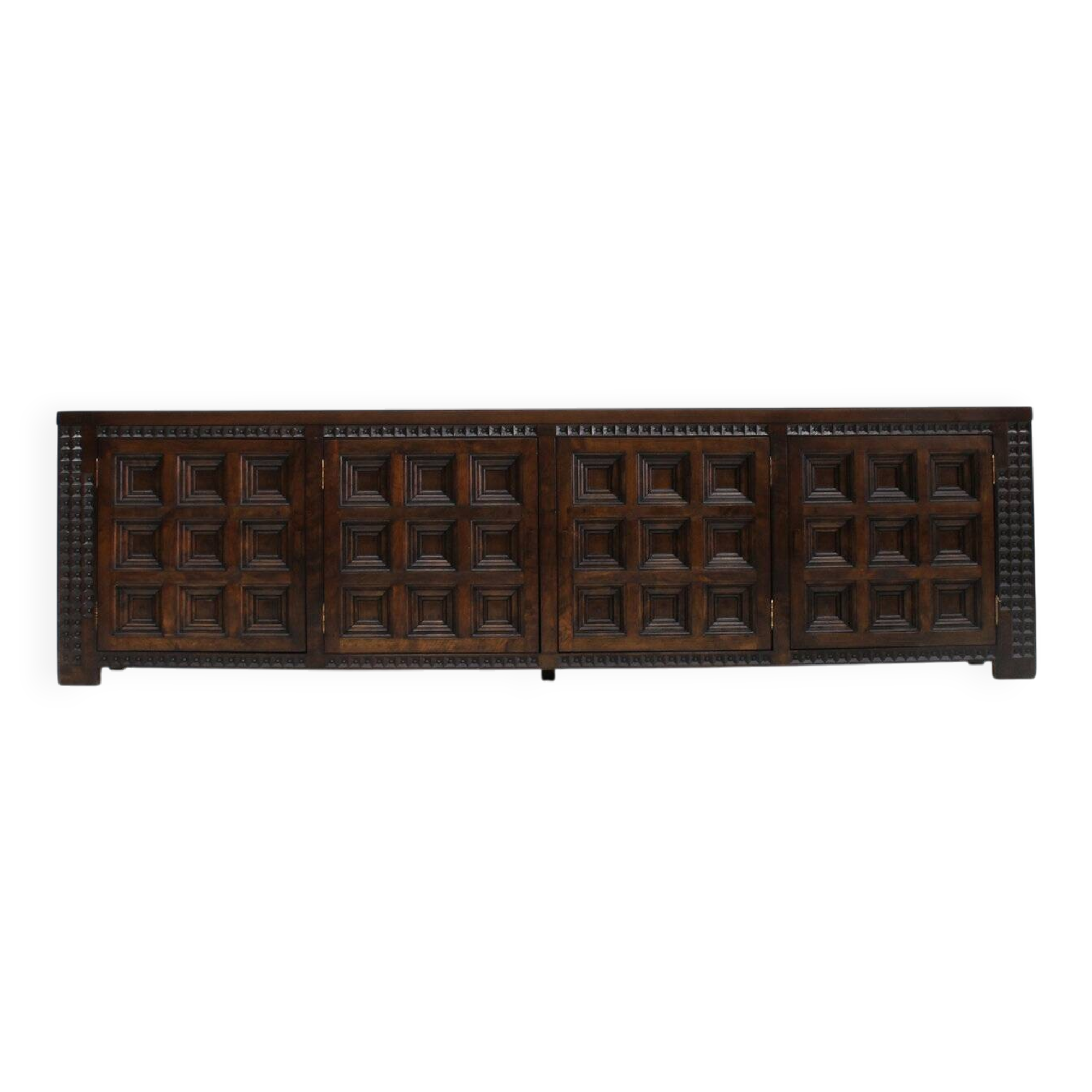 Spanish brutalist sideboard solid wood