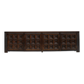 Buffet brutaliste espagnol en bois massif