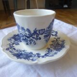Tasse à café et soucoupe Sarreguemines BP