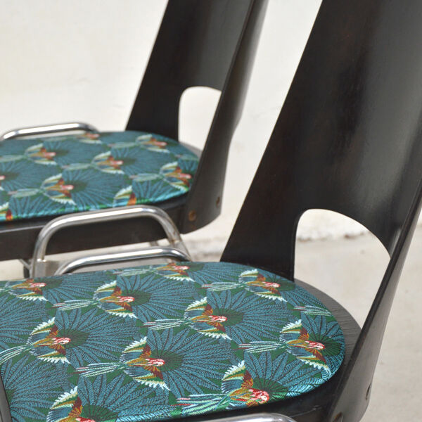 4 chaises Baumann Tropical, 1960