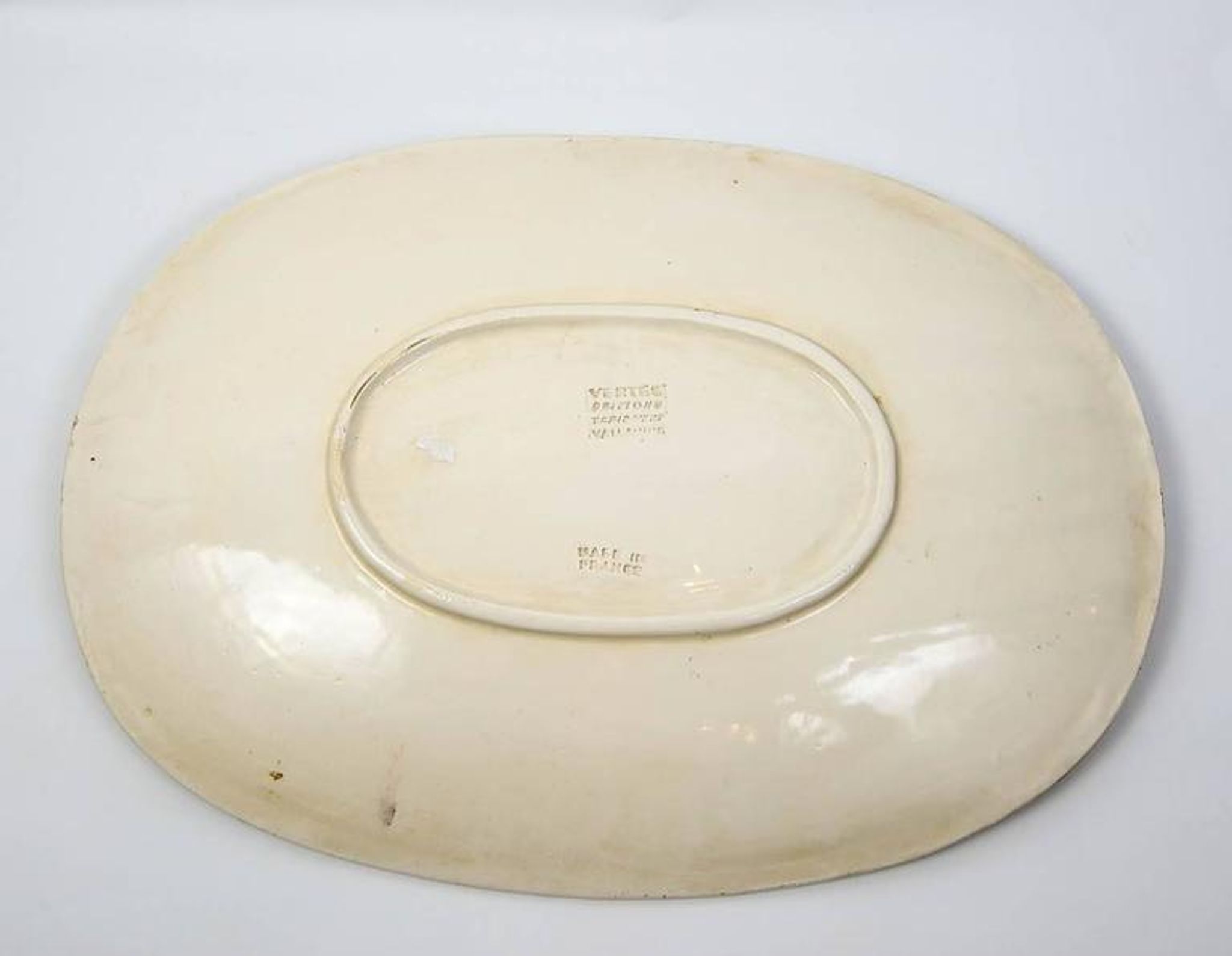 Vallauris oval ceramic dish