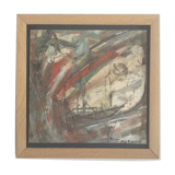 Gouache and watercolour composition by François OZENDA, 1923-1976