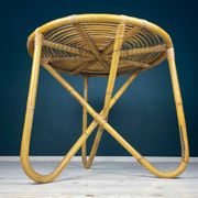 Vintage bamboo coffee table, Italy, 1960s