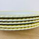 Set of 6 flat plates vintage earthenware